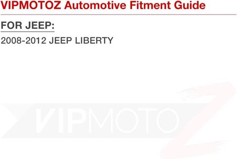 VIPMOTOZ مصابيح LED أمامية كاملة من العنبر المدخن مصابيح العلامات الجانبية متوافقة مع 2008-2012 أجزاء جيب ليبرتي كروم مبيت مجموعة عدسات ملونة مدخنة in Kuwait