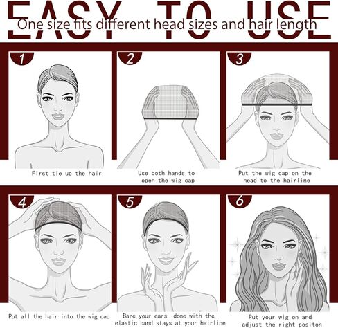 Fandamei HD Nylon Wig Caps Ultra Thin, 4PCS Super Thin Wig Caps Nude, Nylon Wig Cap for Women Stretchy, Natural Transparent HD Wig Caps for Lace Front Wigs. Summer Wear Comfortable Wig Cap(Nude) in Saudi Arabia