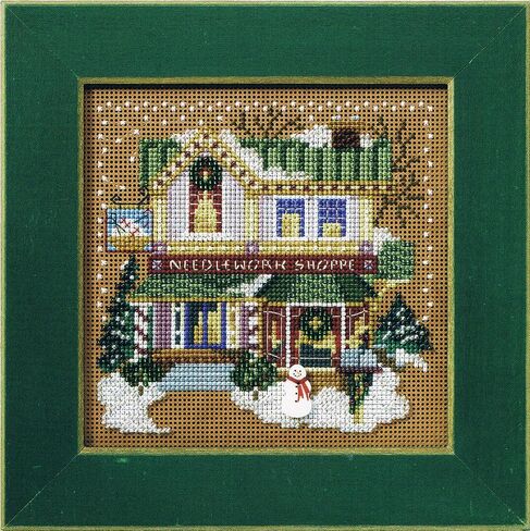 Mill Hill MH148302 Needlework Shop Beaded Counted Cross Stitch Kit 2008 Buttons & Beads Winter Christmas Village Series in Saudi Arabia