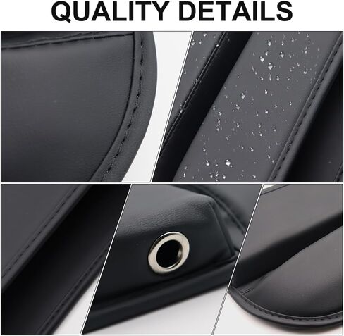 Leather Car Gap Filler Organizer,Universal Car Seat Storage Box,Car Essentials Accessories for Car Small Items in Kuwait