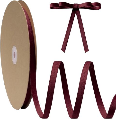 Red Velvet Ribbon Double Faced 3/8 Inch x 30 Yard Red Vintage Velvet Christmas Ribbon for Christmas Tree Crafts Wreath Gift Wrapping Bow Making and Wedding Decoration in Kuwait