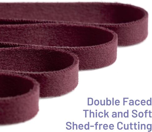 Red Velvet Ribbon Double Faced 3/8 Inch x 30 Yard Red Vintage Velvet Christmas Ribbon for Christmas Tree Crafts Wreath Gift Wrapping Bow Making and Wedding Decoration in Kuwait