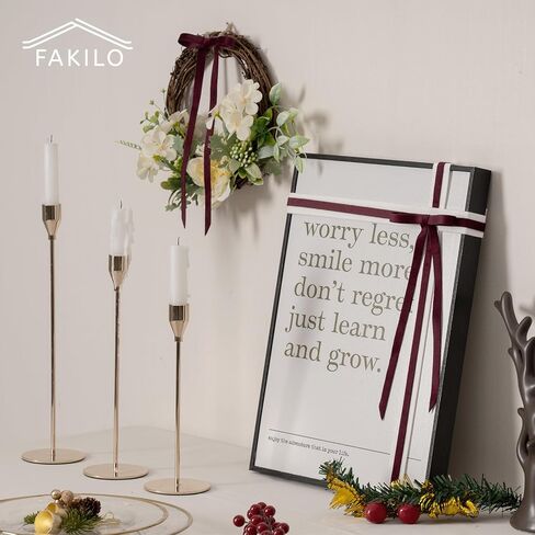 Red Velvet Ribbon Double Faced 3/8 Inch x 30 Yard Red Vintage Velvet Christmas Ribbon for Christmas Tree Crafts Wreath Gift Wrapping Bow Making and Wedding Decoration in Kuwait