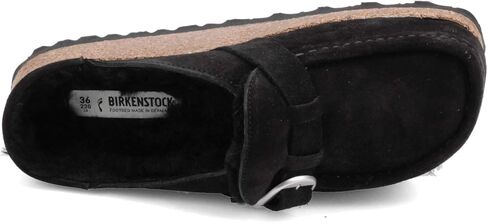 Birkenstock Women's, Buckley Shearling Clog - Narrow Width Black 36 M in Saudi Arabia