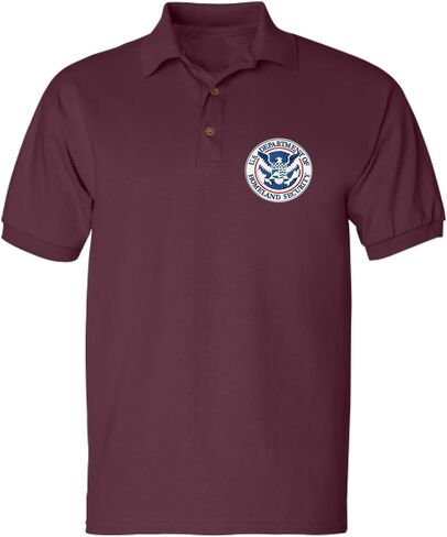 ALLNTRENDS Men's Polo T Shirt US Homeland Security Embroidered USA Shirt in Saudi Arabia