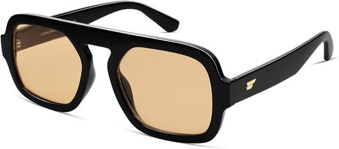VANLINKER Retro Square Aviator Sunglasses for Women Men 70s Vintage Style Trendy Flat Top Rectangle Sun Glasses VL9826 in Saudi Arabia