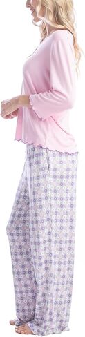 طقم بيجامة Goodnight Kiss Twilight Tales Dream Knit 3/4 كم وسروال، مقاسات متعددة، ألوان متعددة in Saudi Arabia