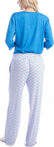 طقم بيجامة Goodnight Kiss Twilight Tales Dream Knit 3/4 كم وسروال، مقاسات متعددة، ألوان متعددة in Saudi Arabia