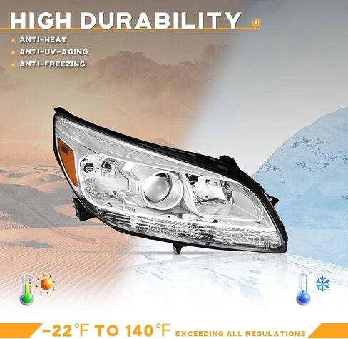 for 2013 2014 Malibu Eco / 2013-2015 Chevy Malibu (LT, LTZ) Headlights, Headlamp Replacement for 13-14 Malibu Eco / 13-15 Chevy Malibu (LT, LTZ) Chrome Housing Amber Reflector Left Side in Saudi Arabia