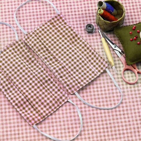 10 Pcs Fall Fabric 18 x 22 Inch Plaid Homespun Fabric Squares Precut Autumn Thanksgiving Fabric Bundle for Scrapbooking Cloth Sewing Handmade Bag DIY Craft, 10 Styles in Saudi Arabia