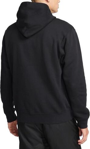 Nike Sportswear Men's Club Fleece Hoodie (as1, alpha, x_l, regular, regular, Black/White Embroidered Big Nike) in Saudi Arabia