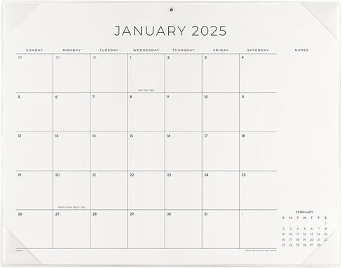 Cabbrix Desk Calendar 2025 with Desktop Mat, Simplified Large Desk Pad Calendar 21" x 16-1/2" Run from Now to Dec 2025, Monthly Table Calendar for Home School and Office (Transparency) in Saudi Arabia