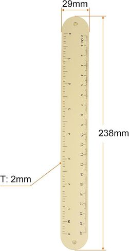 HARFINGTON 2pcs Silicone Memo Wrist Band 9.37" x 1.14" 20cm 8 Inch Measure Ruler Waterproof Reusable Slap Bracelets Writable Erasable Wearable Point Line Wristbands for Daily Life, Yellow in Kuwait