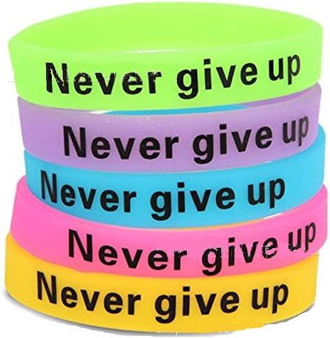 Never Give Up Believe Create Inspire Dream No Pain No Gain Motivational Bracelets Rubber Band Wristbands Jewelry Inspirational Bracelets Gifts in Saudi Arabia