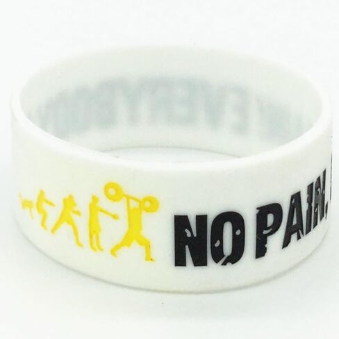 Never Give Up Believe Create Inspire Dream No Pain No Gain Motivational Bracelets Rubber Band Wristbands Jewelry Inspirational Bracelets Gifts in Saudi Arabia