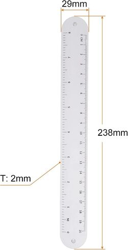 HARFINGTON 2pcs Silicone Memo Wrist Band 9.37" x 1.14" 20cm 8 Inch Measure Ruler Waterproof Reusable Slap Bracelets Writable Erasable Wearable Point Line Wristbands for Daily Life, Yellow in Kuwait
