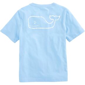 vineyard vines Girls' Vintage Whale Short-Sleeve Pocket Tee, Jake Blue