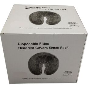 Therapist's Choice® Disposable Fitted Face Rest Covers, Color Black (50 pcs per box)