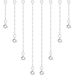 DoDoBeads 8pcs 18K Real Gold Plated Necklace Extender, Chain Extenders for Necklaces, Anklet Extender, Necklace Extension, Jewelry Extender, Necklace Extenders Gold (1 2 3 4 Inch)