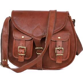 13 Inch Leather Purse Women Shoulder Bag Crossbody Satchel Ladies Tote Travel Purse Genuine Leather