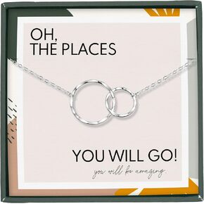 HOPE LOVE SHINE Graduation necklace gift, College graduation gift for her, High school graduation gift for her, Best friend graduation gift