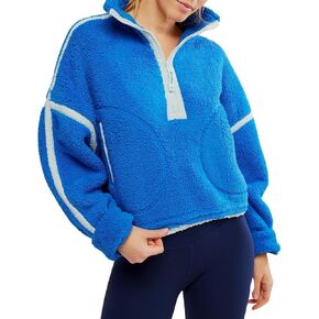Free People Women's Mountain High 1/2 Zip, Midatlantic Combo