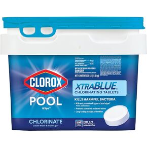 Clorox Pool&Spa XtraBlue 3" Long Lasting Chlorinating Tablets 25 lb