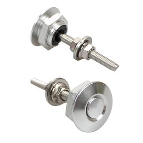 2 PCS Vehicle Hood Pins, Quick Release Latch Bumper Bumper Hood License Plate Lock Clip Kit, 1.18" Diameter Aluminum Alloy Car Hood Pins