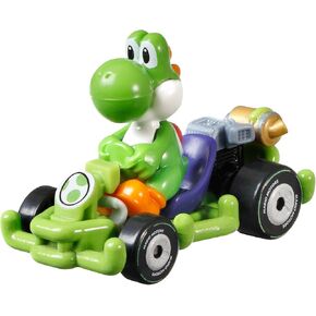 DieCast Hotwheels Mario Kart Green [Yoshi] Pipe Frame 1:64 Scale, Multicolor