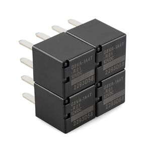 4Pcs G8VA-1A4T-R01 4Pin 12VDC 20A Automotive Relay SPST-NO (1 Form A) Relay