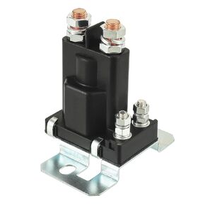 80-AMP Battery Isolator and 12V Continuous Duty Solenoid Relay, High Current Starter Relay 4 Pin SPST for Car, Boat, RV, and Motorcycle