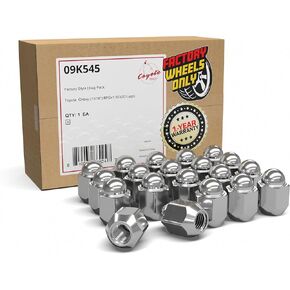 Wheel Accessories Parts 20 pcs M12x1.5 12x1.5 Thread OEM Style Lug Nuts 1.2" Long Chrome 13/16" 21mm Hex Fits 2006-20 Toyota Yaris ｜ 1975+ Corolla ｜ 2001-22 Prius 90942-01021 ｜ 611-133