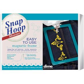 Snap Hoop Monster for Baby Lock/Brother (4" x 4") Magnetic Embroidery Hoop for Machine Embroidery