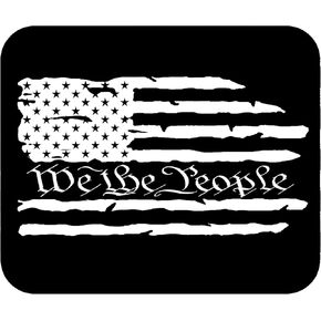 Rogue River Tactical Patriotic We The People Tattered USA Flag Mouse Pad for Laptop, PC, Gaming Home or Office Constitution Preamble