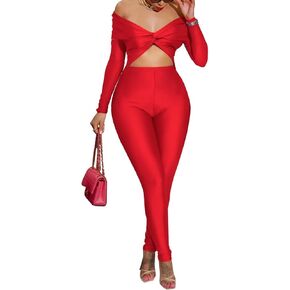 Sexy Jumpsuits for Women Off Shoulder Cut Out One Piece Bodycon Romper Club Night Outfits