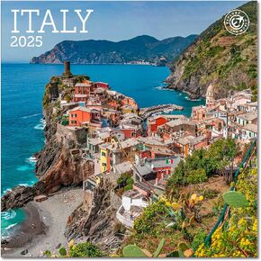 Italy Mini Wall Calendar 2025, 7" x 7"