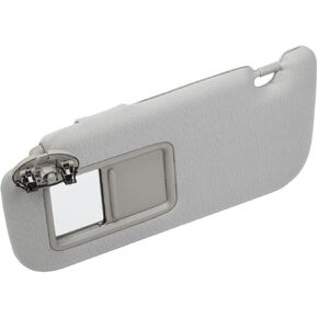 Sun Visor with Mirror Left Driver Side Gray LH Compatible with Toyota Corolla 2009-2013 Replace 74320-02711-E0