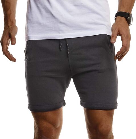 Leif Nelson Men's Jogging Shorts, Short Training Pants, Sports Pants, Slim fit LN8316 in Kuwait