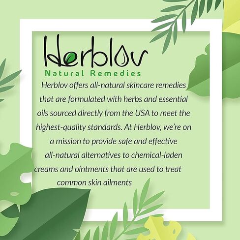 Herblov Cleansing 10% Sulfur Soap Bar for Face & Body – Natural Shine Control Facial Cleanser for Acne, Oily Skin – Made in USA Skincare Wash with Lemongrass, Tea Tree Oil, Vitamin E, Coconut Milk in Kuwait