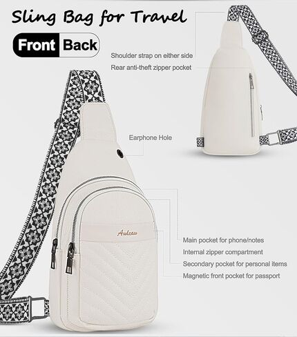 Awlcaw Crossbody bags for Women, Faux Leather Small Sling Bag Fashion Shoulder Waist Packs Purse and Fanny Packs Set, Pink in Kuwait