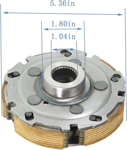 labwork Wet Clutch Pad Shoe and Gasket Replacement for Yamaha Grizzly 660 Rhino 660 YFM660 2004-2007 5KM-16620-00-00 in Saudi Arabia