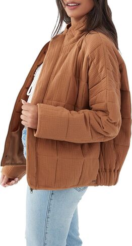 O'NEILL Womens Mabeline Jacket, Taupe Gray, M in Saudi Arabia