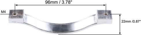uxcell Cabinet Pulls Drawer Handle 96mm Hole Centers Alloy Crystal Black 6Pcs in Saudi Arabia