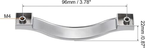 uxcell Cabinet Pulls Drawer Handle 96mm Hole Centers Alloy Crystal Black 6Pcs in Saudi Arabia