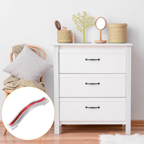 uxcell Cabinet Pulls Drawer Handle 96mm Hole Centers Alloy Crystal Black 6Pcs in Saudi Arabia