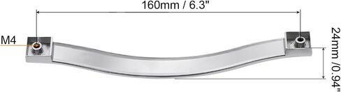 uxcell Cabinet Pulls Drawer Handle 96mm Hole Centers Alloy Crystal Black 6Pcs in Saudi Arabia