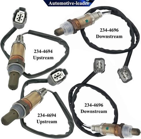 4 قطعة 234-4694 234-4696 مستشعر الأوكسجين المنبع الاستشعار 1 و المصب الاستشعار 2 ل 2003-2004 لاند روفر ديسكفري 4.6L-V8 1999-2002 لاند روفر ديسكفري 4.0L-V8 in Saudi Arabia