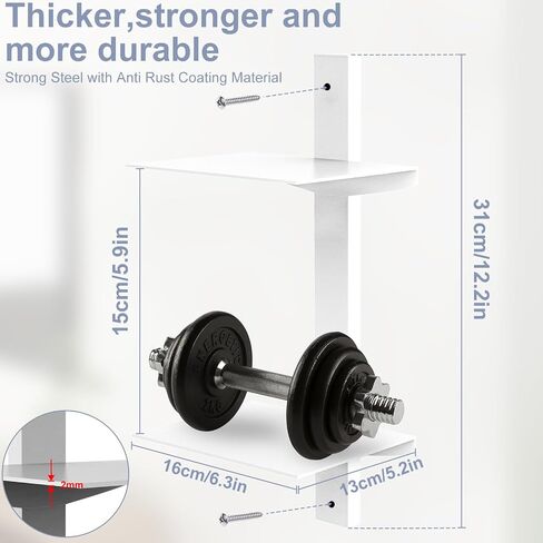 Invisible Floating Bookshelf for Wall, 4 Tier Vertical Spine Bookshelves for Wall, Heavy-Duty Metal Vertical Bookshelf for Home Office, Floating Bookshelf Vertical 2 Pack White in Saudi Arabia