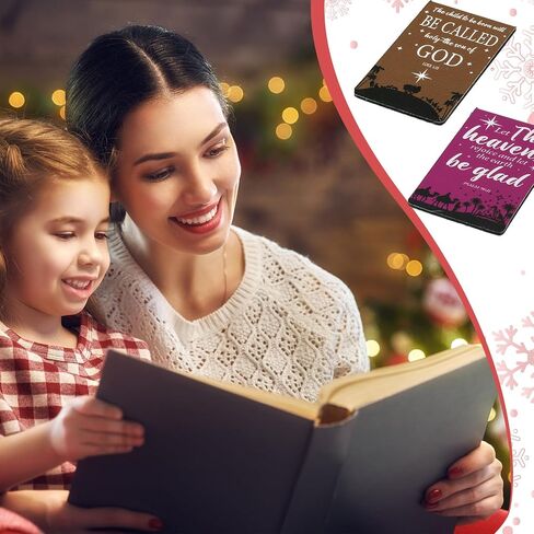 Cholemy 48 Pcs Christian Nativity Scene Magnetic Bookmarks Christmas Inspirational Bible Verse Bookmark Religious Magnet Page Clips for Women Men Kids Book Lovers Gifts in Saudi Arabia