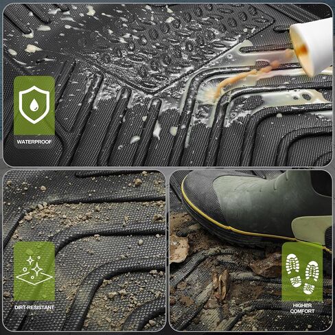 Floor Mats and Cargo Liner for Chevrolet Tahoe/GMC Yukon 7 Seater 2024-2021 Tahoe/GMC Yukon (Denali) Floor Liners w/ 2nd Row Bucket Seats, All Weather Car Mats Set Accessories (Not for Yukon XL) in Saudi Arabia